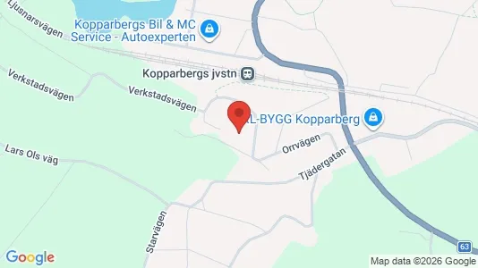 Lägenheter att hyra i Ljusnarsberg - kort over placeringen