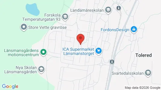 Lägenheter att hyra i Västra hisingen - kort over placeringen