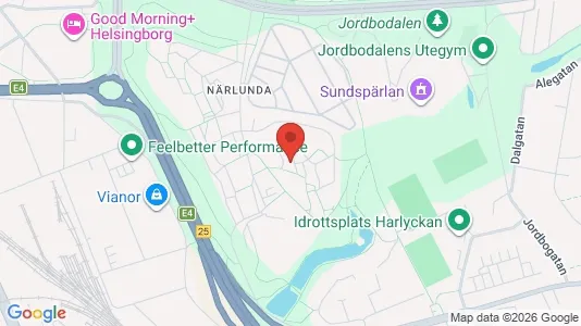 Lägenheter att hyra i Helsingborg - kort over placeringen