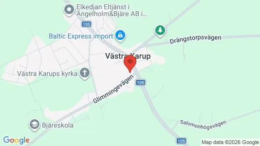 Lägenheter att hyra i Båstad - kort over placeringen