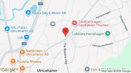 Lägenheter att hyra i Ulricehamn - kort over placeringen