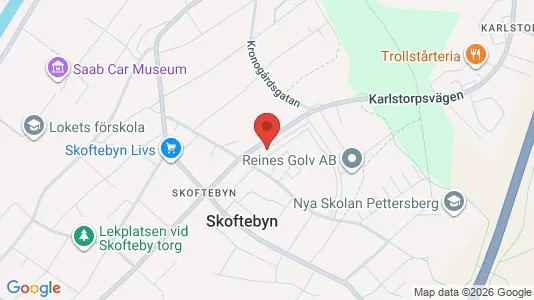 Lägenheter att hyra i Trollhättan - kort over placeringen