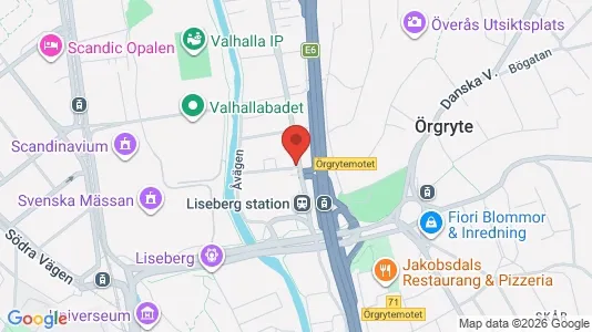 Lägenheter att hyra i Örgryte-Härlanda - kort over placeringen