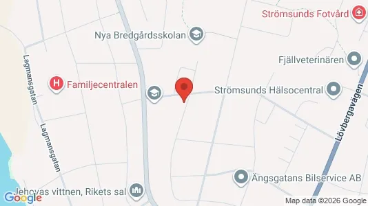 Lägenheter att hyra i Strömsund - Bild från Google Street View