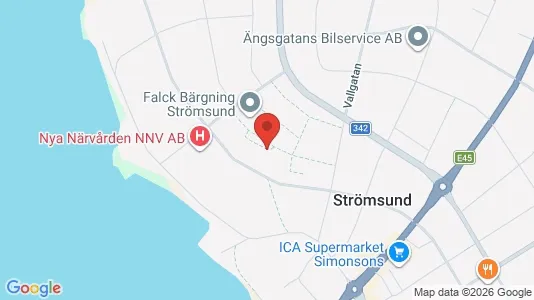 Lägenheter att hyra i Strömsund - kort over placeringen