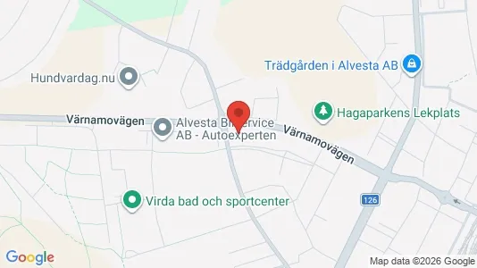 Lägenheter att hyra i Alvesta - kort over placeringen