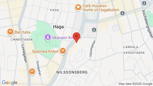 Lägenheter att hyra i Göteborg Centrum - kort over placeringen