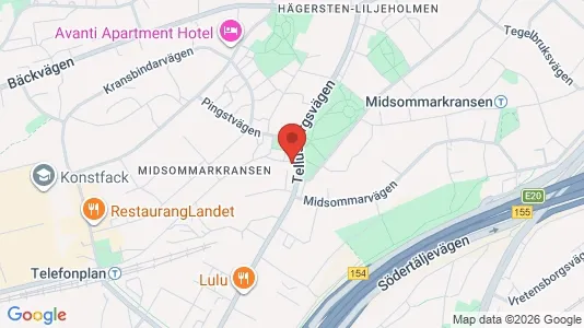 Lägenheter att hyra i Söderort - kort over placeringen