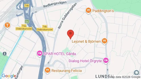 Lägenheter att hyra i Örgryte-Härlanda - kort over placeringen