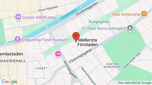 Lägenheter att hyra i Malmö Centrum - kort over placeringen