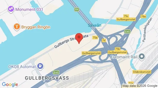 Rum att hyra i Göteborg Centrum - kort over placeringen
