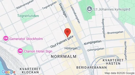 Lägenheter att hyra i Stockholm Innerstad - kort over placeringen