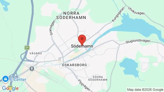 Lägenheter att hyra i Söderhamn - kort over placeringen