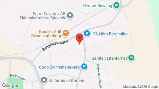 Lägenheter att hyra i Skinnskatteberg - kort over placeringen