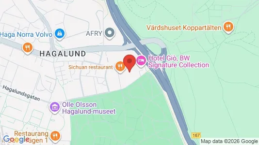 Lägenheter att hyra i Solna - kort over placeringen