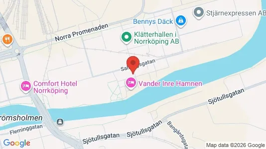 Lägenheter att hyra i Norrköping - kort over placeringen