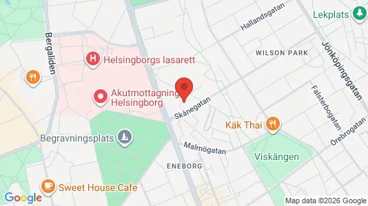 Lägenheter att hyra i Helsingborg - kort over placeringen