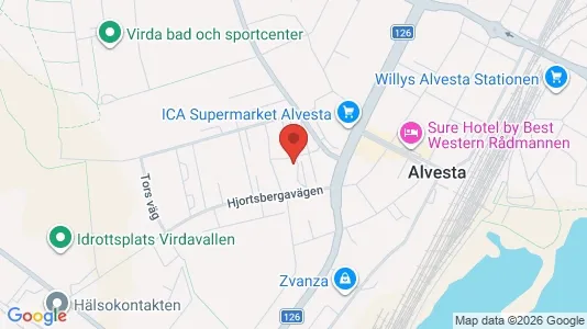 Lägenheter att hyra i Alvesta - kort over placeringen