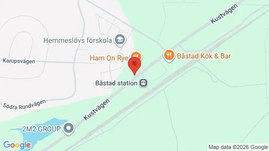 Lägenheter att hyra i Båstad - kort over placeringen
