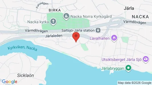 Lägenheter att hyra i Nacka - kort over placeringen