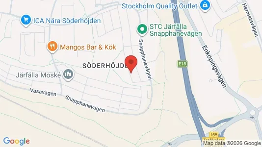 Lägenheter att hyra i Järfälla - kort over placeringen