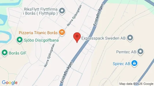 Lägenheter att hyra i Borås - kort over placeringen