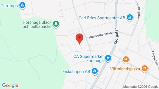Lägenheter att hyra i Forshaga - kort over placeringen