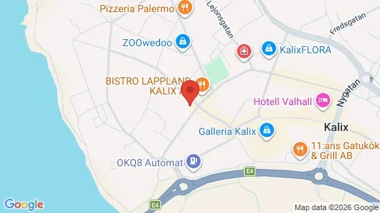 Lägenheter att hyra i Kalix - kort over placeringen