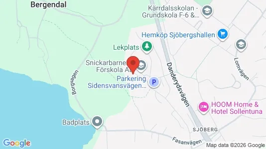 Lägenheter att hyra i Sollentuna - kort over placeringen