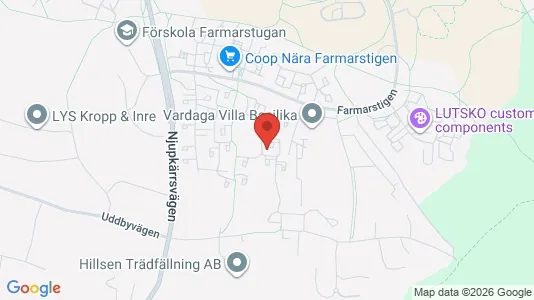 Lägenheter att hyra i Tyresö - kort over placeringen