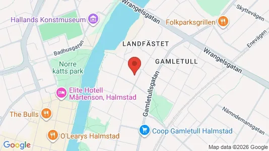 Lägenheter att hyra i Halmstad - kort over placeringen