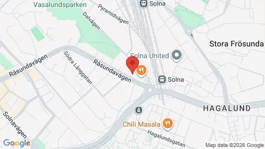 Lägenheter att hyra i Solna - kort over placeringen