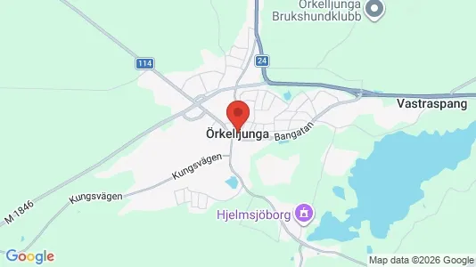 Lägenheter att hyra i Örkelljunga - kort over placeringen