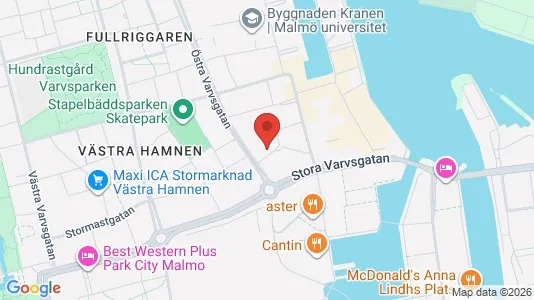 Lägenheter att hyra i Malmö Centrum - kort over placeringen