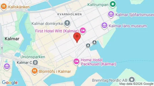 Lägenheter att hyra i Kalmar - kort over placeringen