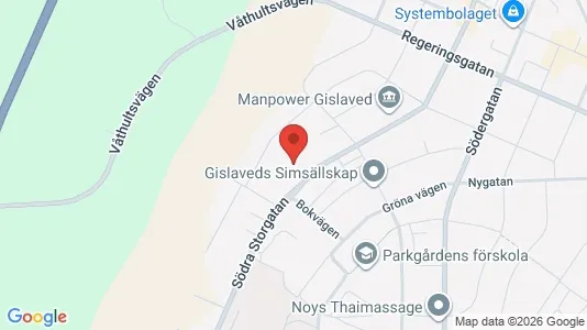 Lägenheter att hyra i Gislaved - kort over placeringen