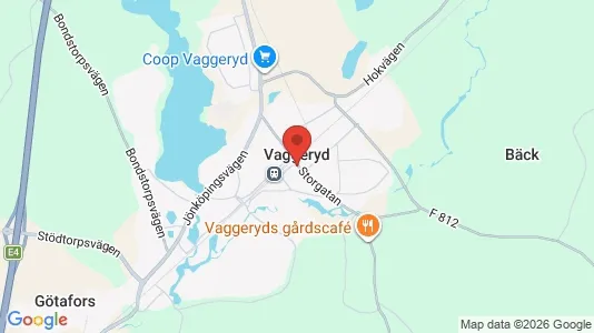 Lägenheter att hyra i Vaggeryd - kort over placeringen