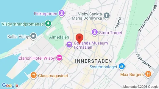 Lägenheter att hyra i Gotland - kort over placeringen