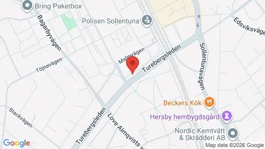 Lägenheter att hyra i Sollentuna - kort over placeringen