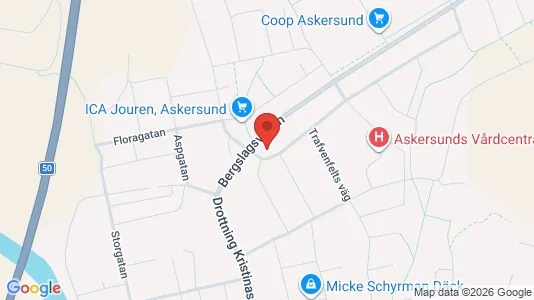 Lägenheter att hyra i Askersund - kort over placeringen