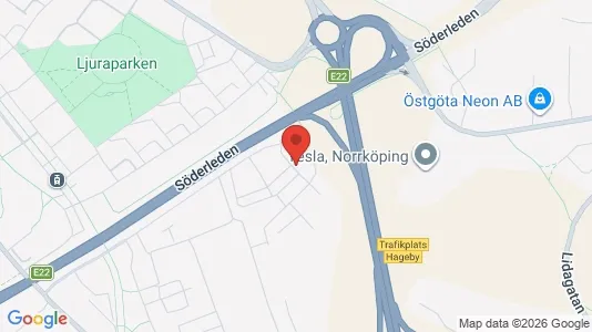 Lägenheter att hyra i Norrköping - kort over placeringen