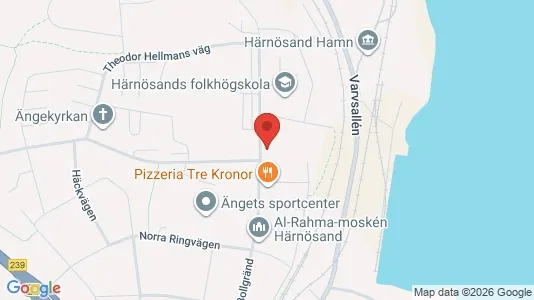 Lägenheter att hyra i Härnösand - kort over placeringen
