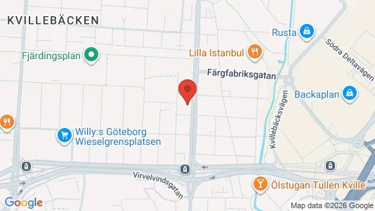 Lägenheter att hyra i Lundby - kort over placeringen