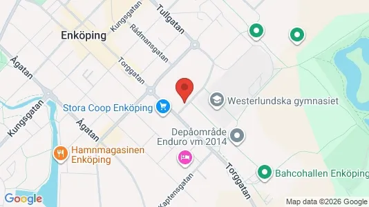 Lägenheter att hyra i Enköping - kort over placeringen