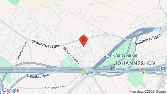 Lägenheter att hyra i Hammarbyhamnen - kort over placeringen