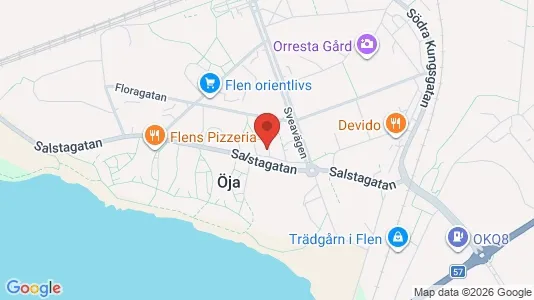 Lägenheter att hyra i Flen - kort over placeringen