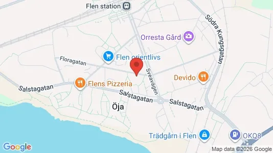 Lägenheter att hyra i Flen - kort over placeringen