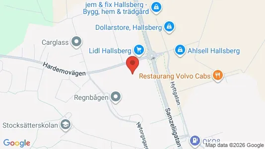 Lägenheter att hyra i Hallsberg - kort over placeringen