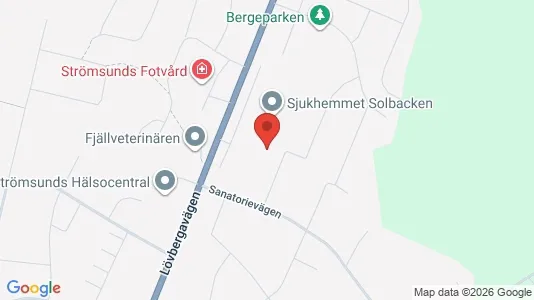 Lägenheter att hyra i Strömsund - kort over placeringen
