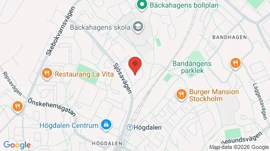 Lägenheter att hyra i Söderort - kort over placeringen